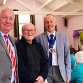 Sir Mike Penning, Local MP (left), Anthony Donovan, Manager of the Heather Club (middle) and Alan Johnson, Deputy Mayor of Dacorum, Councillor (right)