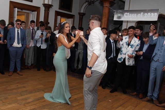 Adeyfield Academy named their prom king and queen (Tyela and Daisy-May) at the prom.
