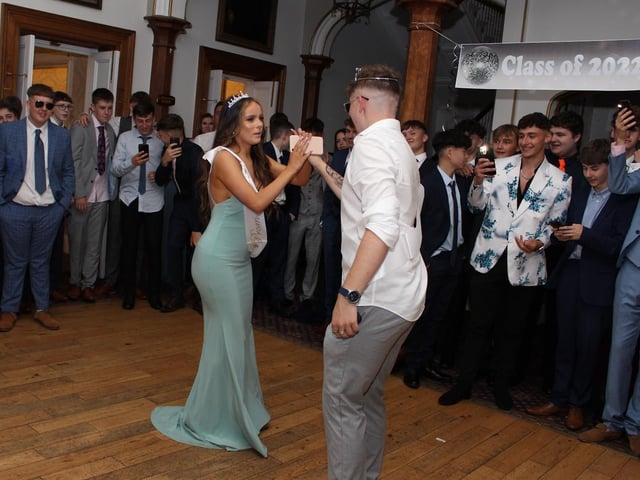 Adeyfield Academy named their prom king and queen (Tyela and Daisy-May) at the prom.