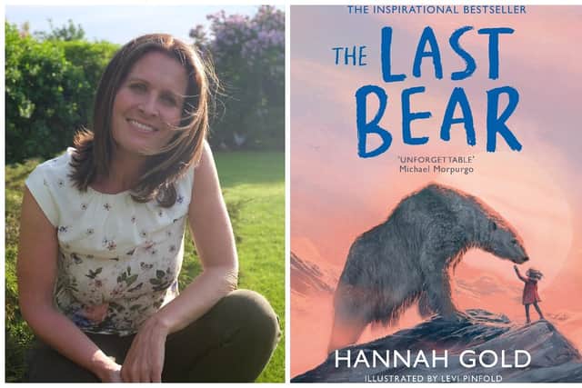Hannah Gold with her award-winning book, The Last Bear.