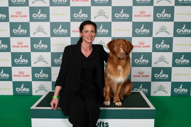 Michelle Elkin from Kings Langley with Quentin. Photo from: BeatMedia/The Royal Kennel Club