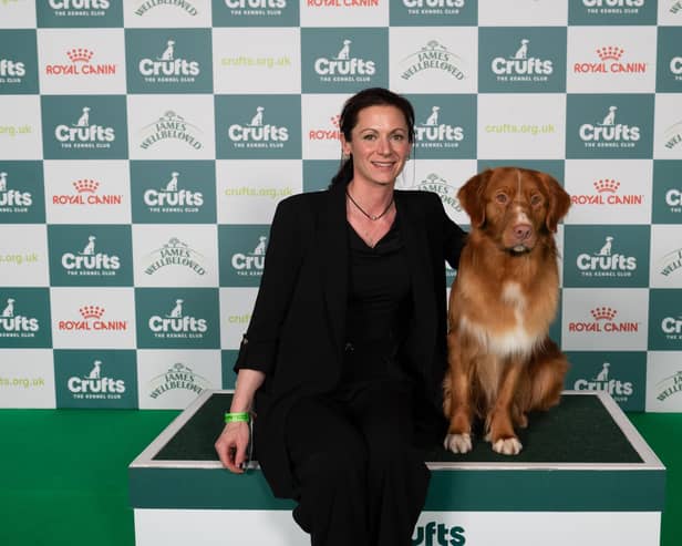 Michelle Elkin from Kings Langley with Quentin. Photo from: BeatMedia/The Royal Kennel Club