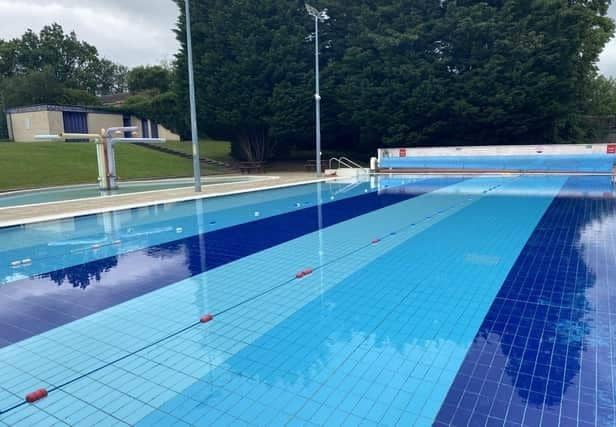 The outdoor swimming pool at Hemel Hempstead Leisure Centre