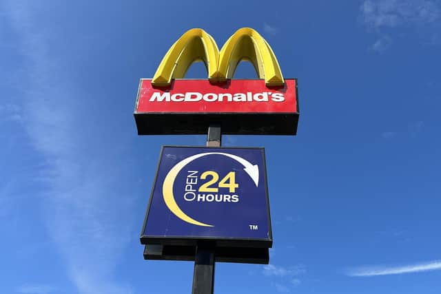 McDonald’s sign. Photo: Jeff J Mitchell Getty Images.
