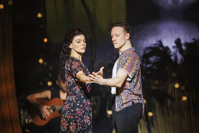 Faye Brookes and Kevin Clifton in rehearsal. Picture: Ellie Kurttz