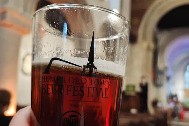 Guests are treated to a souvenir glass each year