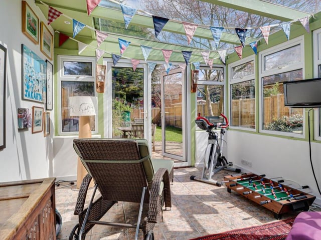 On the edge of the house, this glorious sunroom gives you easy access to the delightful garden, perfect for relaxation and entertaining. So get your sun cream out, open the windows and get stuck into your next favourite book!