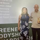 Members of the Hardings Accident Repair Centre team following their success at the NBRA Greener Bodyshop Awards. Photos courtesy of Tigerstripe.
