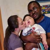 Ylenia and Rohan Wray with their son, Antonio.