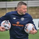 Brad Quinton has been happy with his new arrivals as well as those who have remained at the club. Photo: HHTFC