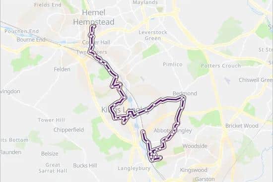 The bus route picks people up from 42 stops in Abbots Langley, Bedmond and Kings Langley.