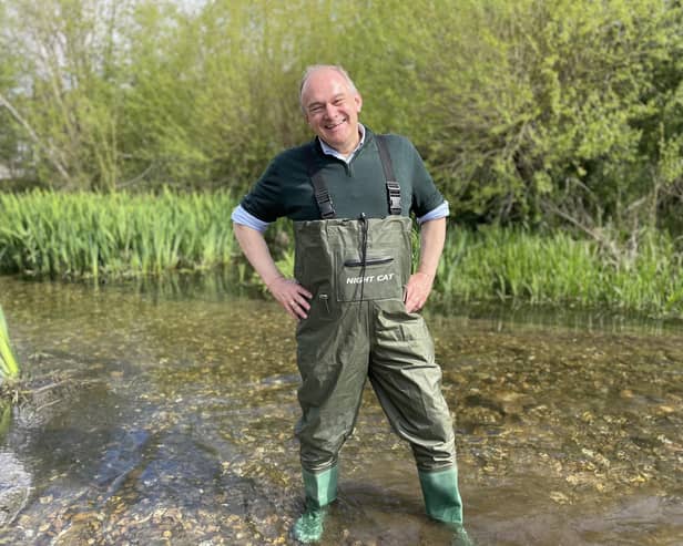 Ed Davey in nearby Buckinghamshire earlier this week. Photo from Charlie Smith/Local Democracy Reporting Service