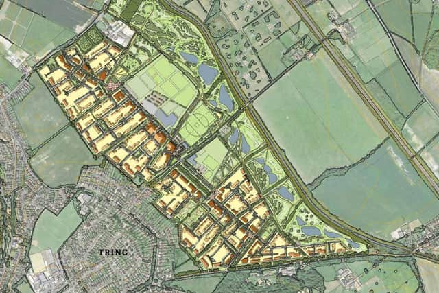 Tring Marshcroft proposals. Credits: Redrow/Harrow Estates/Dacorum Borough Council