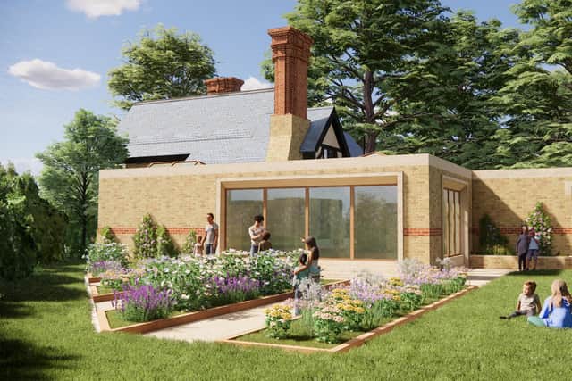 An artist's impression of the new lodge