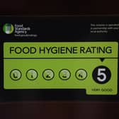 FSA rating display stickers are compulsory for venues in Northern Ireland and Wales but not in England. Image: Victoria Jones PA