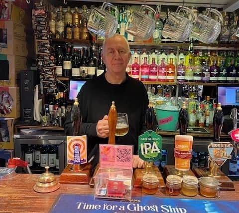 Pub landlord Mark Granger at the Rising Sun in Berkhamsted