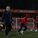 Alan Dowson takes training at Hemel Hempstead earlier this week. Photo: HHTFC.