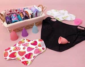Various period products that are eco-friendly and cost-effective.