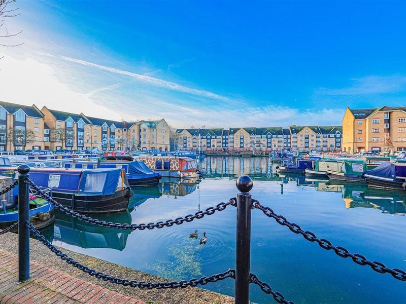 This rare find overlooks the bustling Apsley Marina.