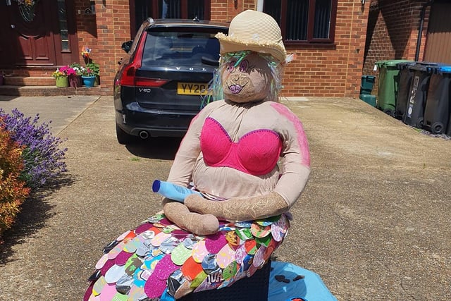 A mermaid swam out of the Grand Union Canal to be part of the trail.