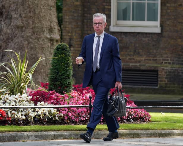 Secretary of State for Levelling Up, Housing and Communities Michael Gove is repealing against legislation to protect natural habitats from developments. Image: Lucy North PA