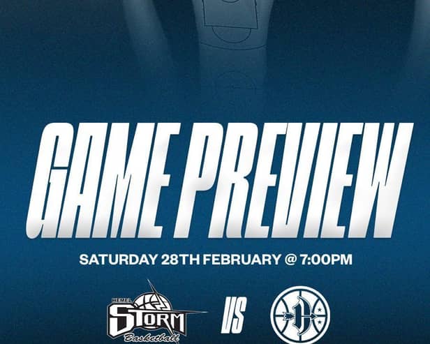 Storm at home this Saturday