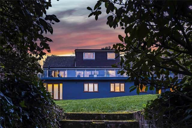 The luxury family home is nestled among leafy Longdean Park.