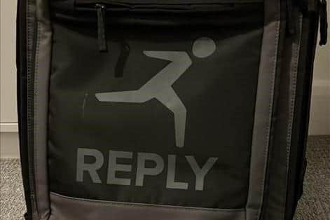 The bag was also stolen during the break-in