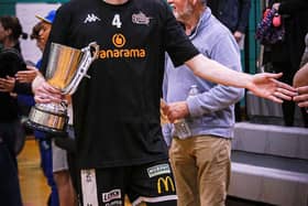 Captain Sam Newman with the trophy. Photo by Matt Cook.