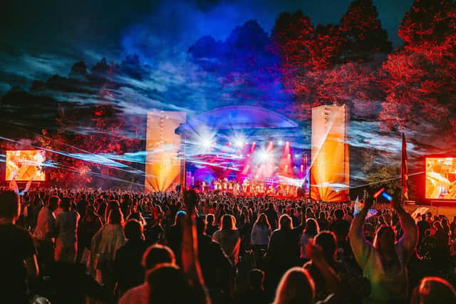 Classic Ibiza laser and light show