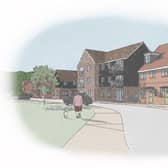 An artist's impression of what the homes could look like