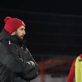 Lee Allinson was cross with what he saw on Saturday. Photo: Jemma Sear/HHTFC.