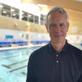 Olympian and Commonwealth Games gold medallist Mark Foster at the John Warner Sports Centre in Hoddesdon, Hertfordshire. Credit: Will Durrant/LDRS