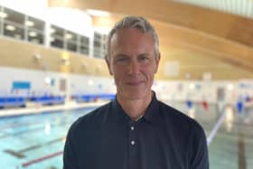 Olympian and Commonwealth Games gold medallist Mark Foster at the John Warner Sports Centre in Hoddesdon, Hertfordshire. Credit: Will Durrant/LDRS