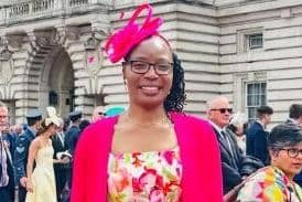 Sepsis nurse, Lynnette Mupopoma, attended a Royal Garden Party recognising the commitment of public sector staff