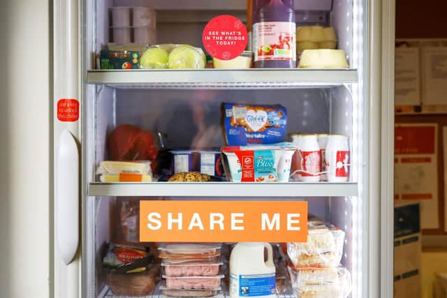 Pictured: An example of a community fridge