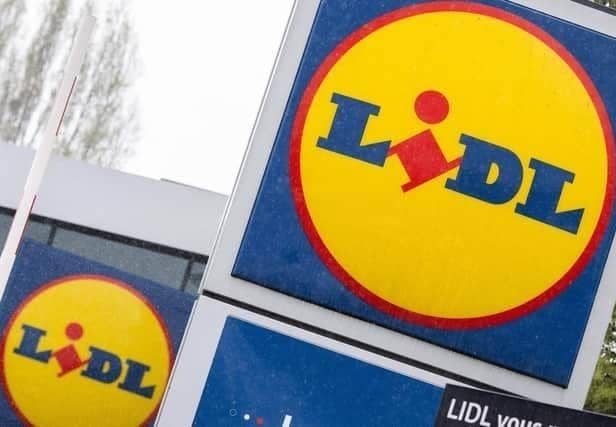 Lidl logo stock photo (Photo by Loic Venance /AFP via Getty Images)