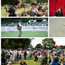 Hundreds of people gathered in the park last weekend.