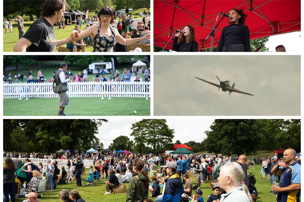 Hundreds of people gathered in the park last weekend.