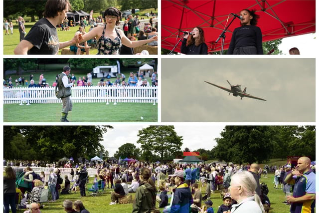 Hundreds of people gathered in the park last weekend.
