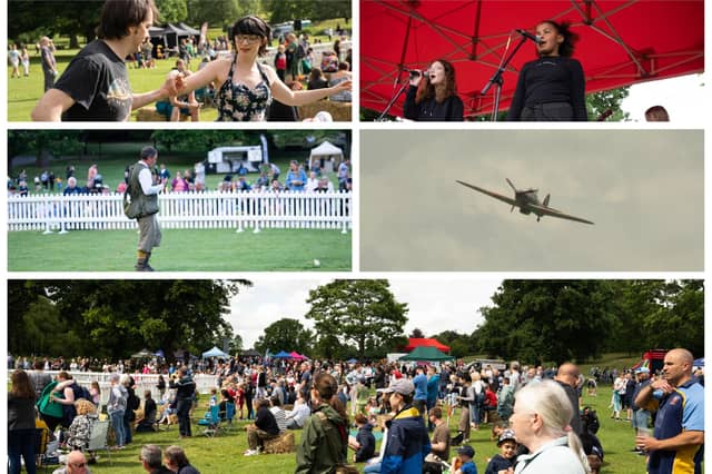 Hundreds of people gathered in the park last weekend.
