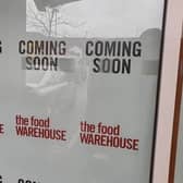 The Food Warehouse signage