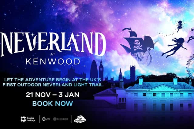 The UK's first outdoor Peter Pan inspired light trail