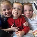 Lyla, Riley & Jakey sharing cuddles