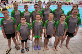 Some of the Berkhamsted SC squad are pictured at day two of the meet.