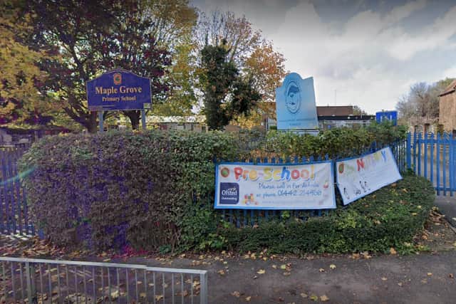 Maple Grove Primary School, Hemel. Photo: Google Maps Street View