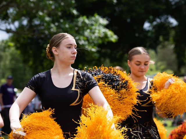 Revelation Majorettes troupe entertained people with fantastic routines.