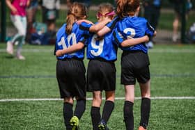 Pictured: Some of the players on match day
