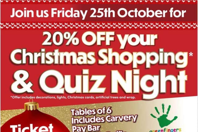 Join us for Tring Garden Centre's festive quiz and shopping night for Greenfingers Charity