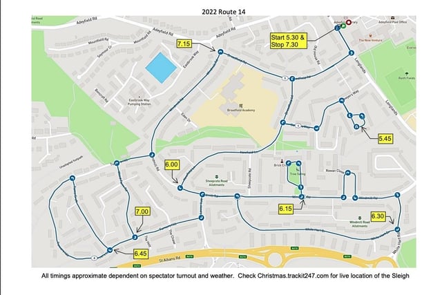 6 December - Route 14: Adeyfield West